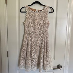 Floral Lace Skater Cocktail Dress